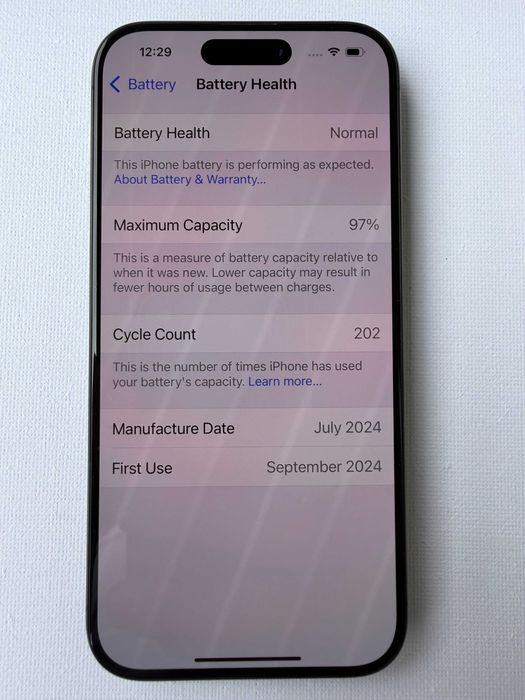 iPhone 15 Pro 256Gb Black Titanium 97% батерия