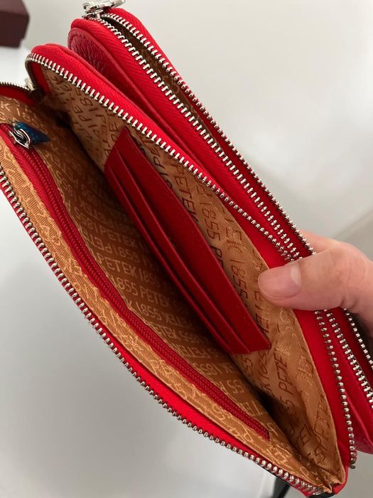 Кожаная сумка-клатч Petek недорого