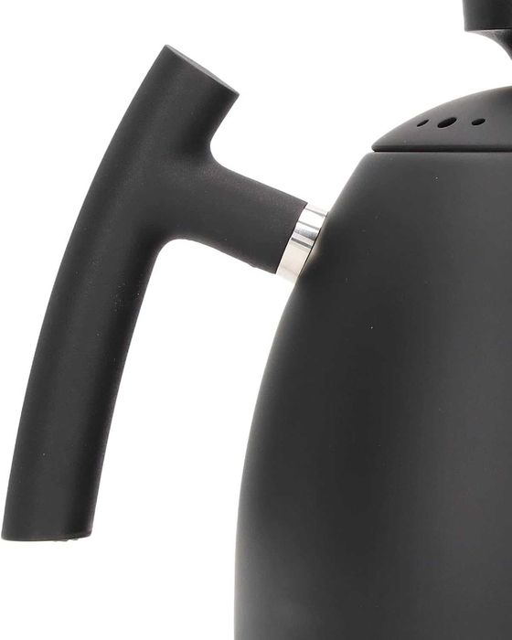 Fierbator/Ceainic ceai/cafea cu termometru, gat lung, Black cu termostat, aspect Classic Japan