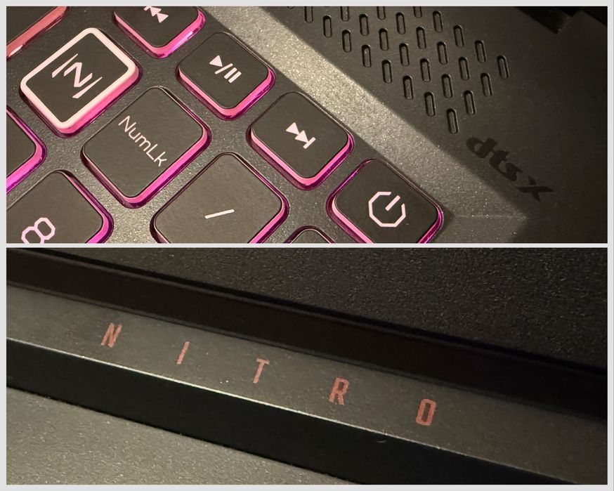 17.3 2K 165hz / i9 12900h / RTX 4060 8gb / 16GB / 512gb / Nitro / RGB