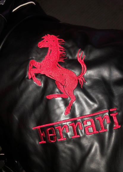 Кожанная куртка ферари