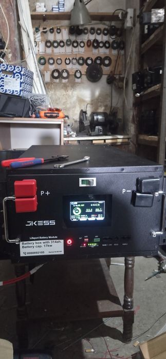 LiFePO4 51.2V 314Ah 17kWh соларна батерия 200A JK BMS в заводска кутия