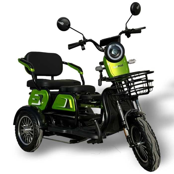 Електрическа двуместна триколка Bullmax С1+ модел 2025 година 1500W