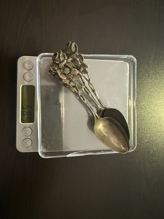 Сребърни льжици 5 бр нямат следи от употреба