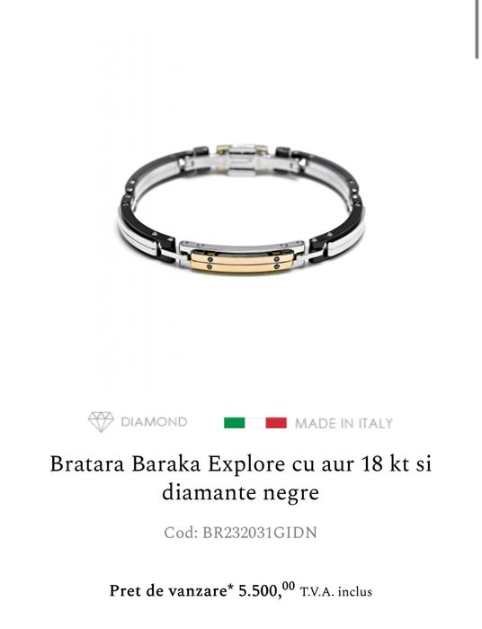 Bratara Baraka cu diamante