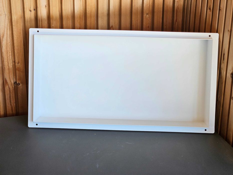 Raft încastrabil din inox BERNSTEIN BS603010, 60x30x10 cm, Alb