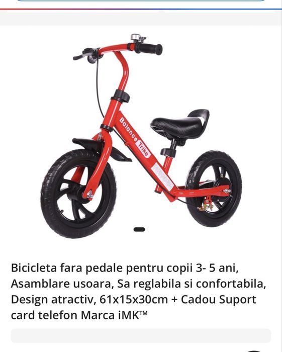 Bicicleta balans 3-5 ani