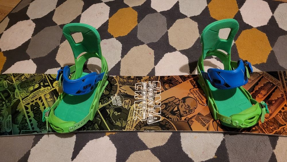 Placa snowboard Santa Cruz 138 + legaturi Burton Cartel