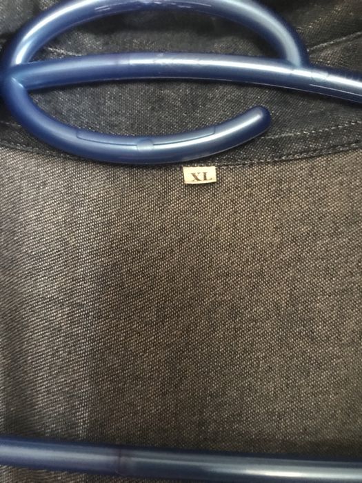 Дънкова риза къс ръкав XL