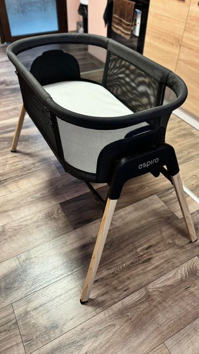 Бебешка кошара 3 в 1 Tully Timber Black - Espiro