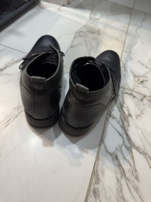 Черные ботинки зима осень