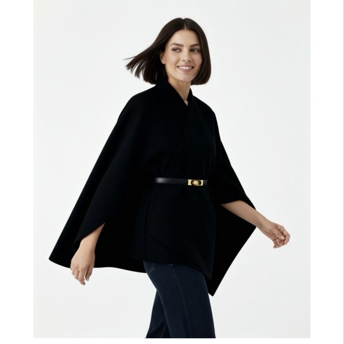 Продаю бу панчо чёрного цвета 4000тг