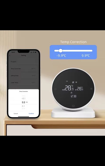 Termostat centrala wireless WiFi Tuya