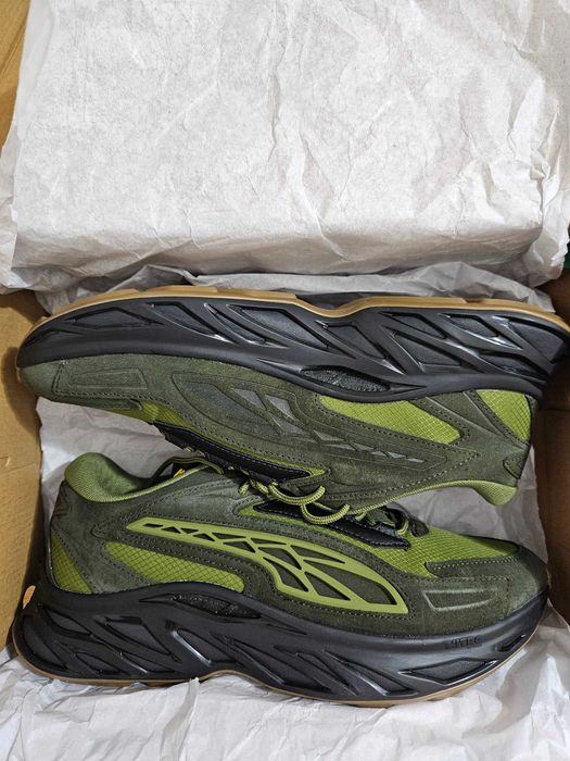 Puma EXOTEK NITRO Shoes Olive Green/Dark Olive Mar:44