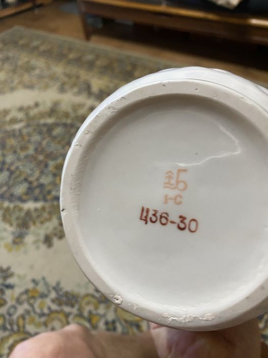 Кувшин с блюдом фарфоровый