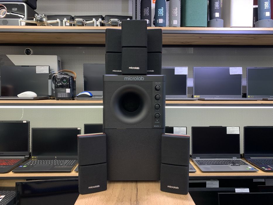 Компьютерные колонки Microlab X3 BT 5.1 черный, 166 Вт, 1144/А10