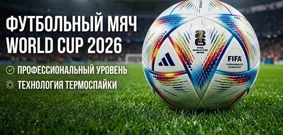 Футбольный мяч World Cup 2026 (White) — Профессиональный
