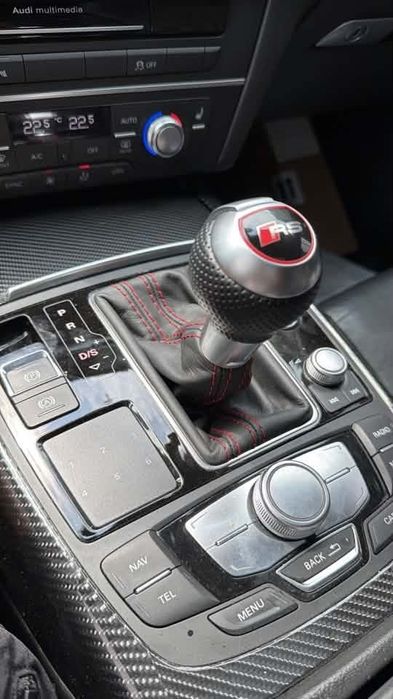Audi RS скоростен лост топка с маншон A3 A4 A5 A6 A7 S6 S7 S4 S3 S5