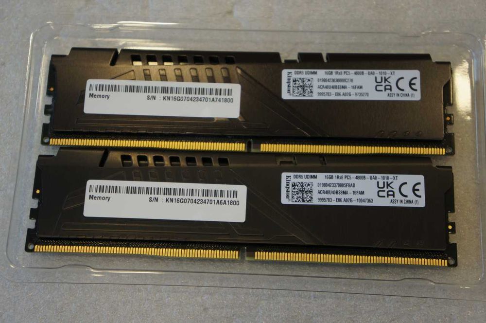 Памет Kingston Fury Beast 2X16GB kit DDR5 4800 MHz