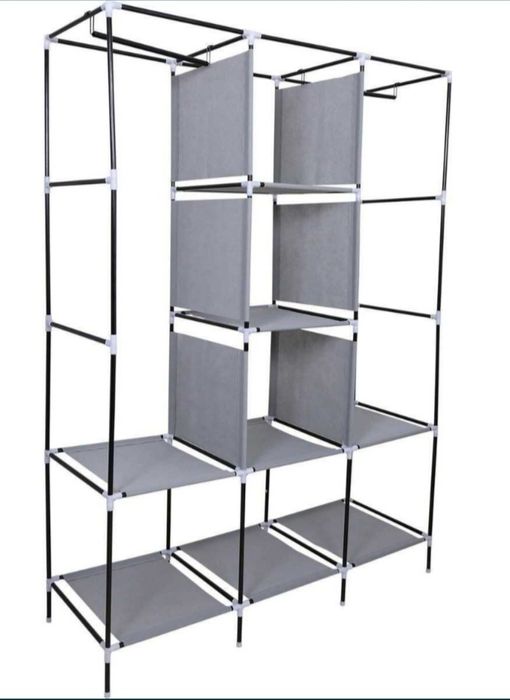 Kiyim uchun yig'iladigan matoli shkaf 125 * 45 * 170 sm