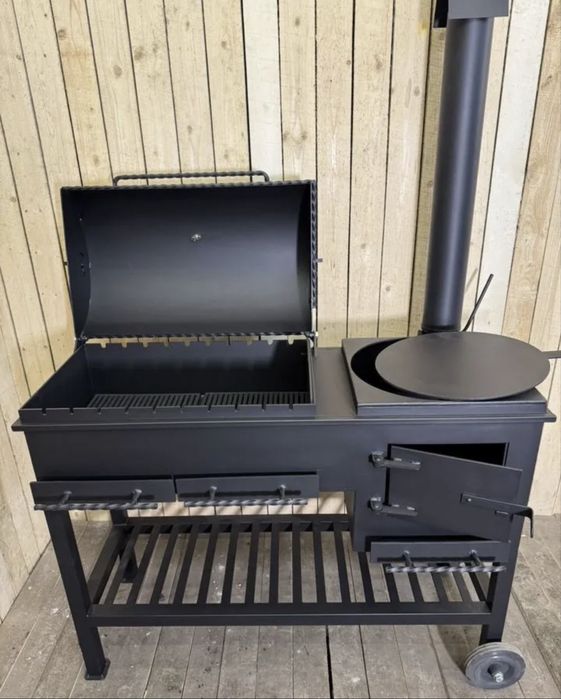 Мангал с гриль казан 5 мм