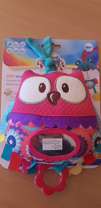 Бухалче, бебешка играчка, чесалка.