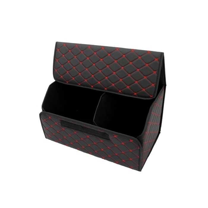 LUX кожен органайзер Automat, Сгъваем, Червен шев, Различни размери