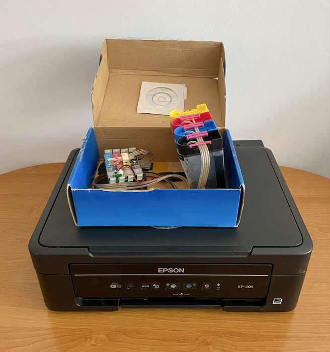 Epson xp 205 cap imprimare nou, bonus Ciss