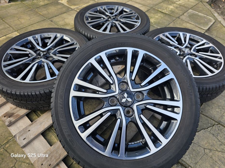 Лети джанти 15ки 4х100 Mitsubishi + летни гуми 175/55/15 Yokohama