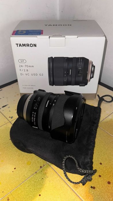 Обектив Tamron SP 24-70mm f/2.8 Di VC USD G2 за Nikon F – A032 + кутия и сенник