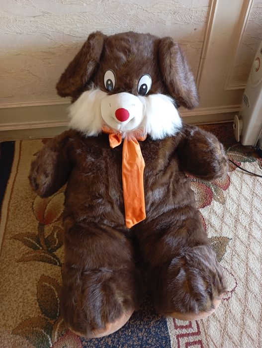 Мишка бархатная  мягкая большая