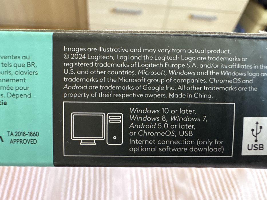 Клавиатура безжична LOGITECH K400 PLUS BLACK