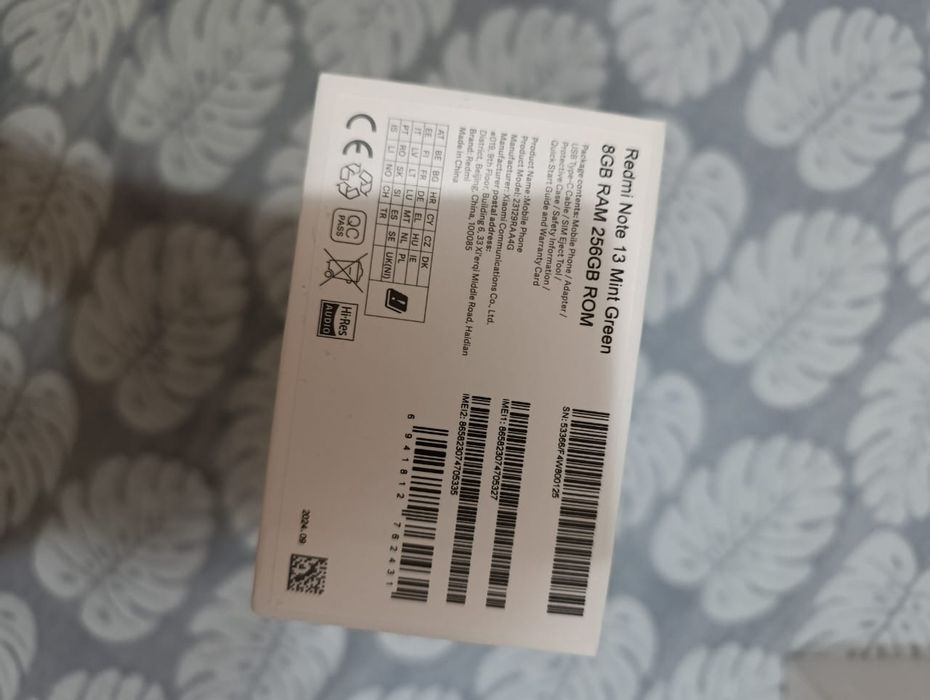 Redmi not 13 ideal, 8/256. Новое состояние