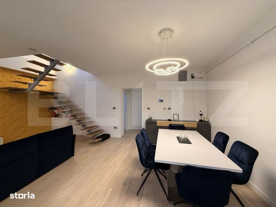 Apartament 4 camere, 112.05 mp, 2 niveluri, curte, loc de parcare, Ult