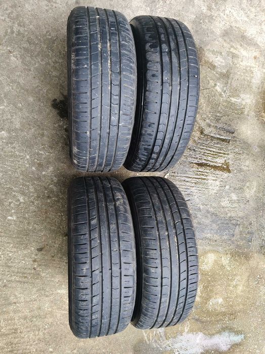 Jante Aliaj Platin 5x112 R15 + cauciucuri vara VW SEAT SKODA AUDI