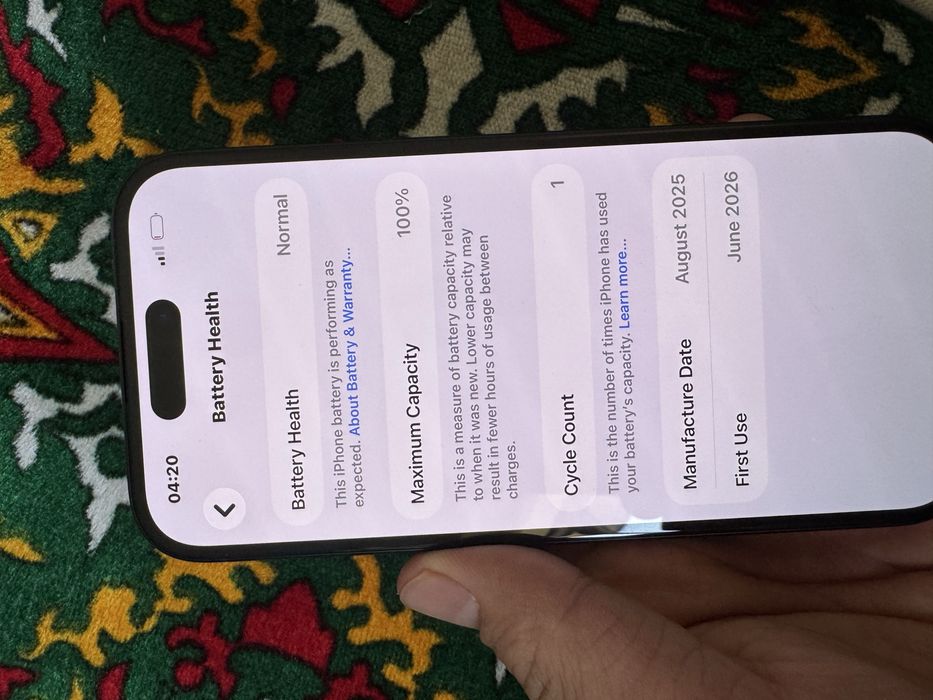 Iphone 16 128GB 100% 1 sikl