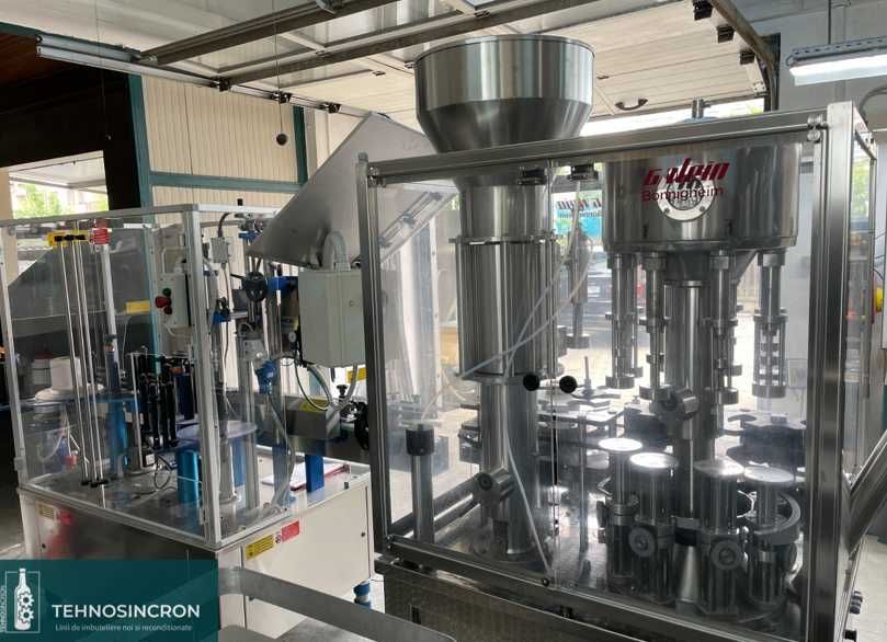 Linie de imbuteliat - AUTOMATA - Umplere/Dopuire/Etichetare/Capisonare