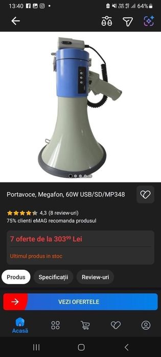 MegaFon sau Portavoce Mare, Nouă!
