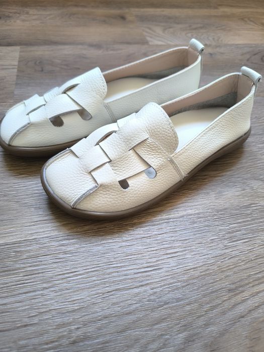 Новые кожаные женские мокасины 38 размер