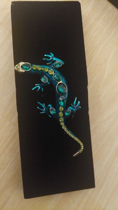 Брошь - кулон саломандра