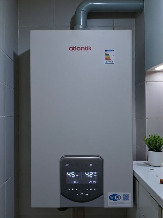 Конденсационный двухконтурный газовый котёл Atlantik 24/28 кВт с Wi-Fi