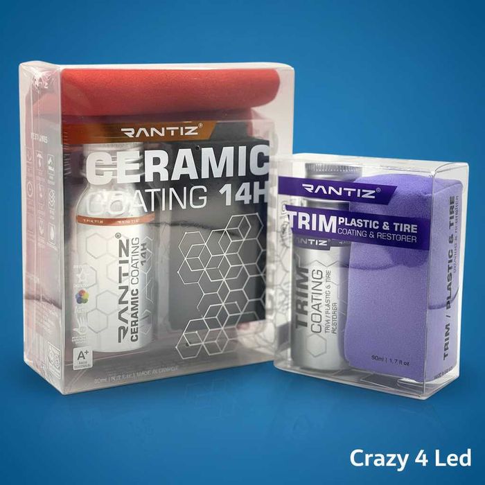 Protectie ceramica RANTIZ (Canada) – pentru caroserie, sticla, plastic, cauciuc si piele, cu duritate 14H – 20H (inclusiv varianta Graphene).