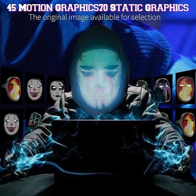 Програмируема LED маска за Хелоуин