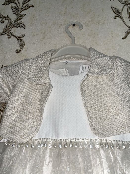 Детское белое платье