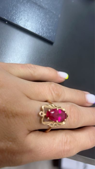 Кольцо золотое советское 583