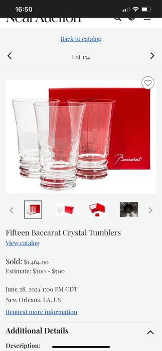 Pahare BACCARAT noi