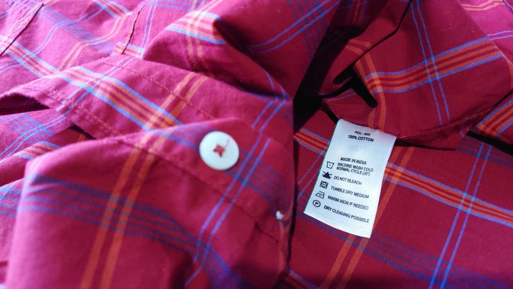 Мужская рубашка Levi's с короткими рукавами, размер L (40", EU)