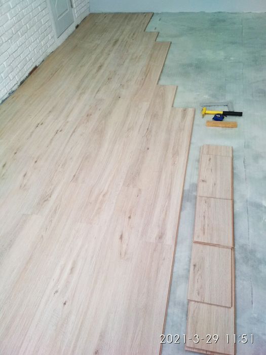 Укладка ламината , качественно.