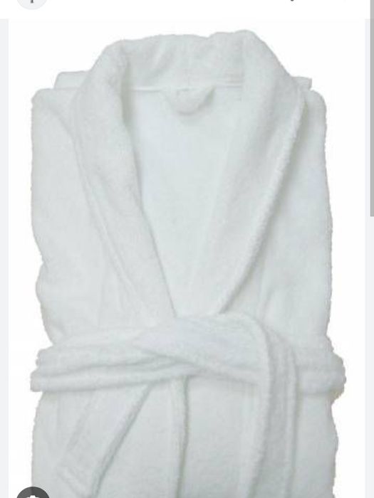 Гостиничный хлопковые белый банный халат