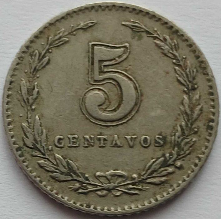 Argentina,  5 centavos 1905
